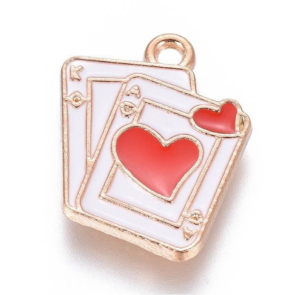 PandaHall Alloy Pendants, with Enamel, Playing Card, Light Gold, Red, 18x14x2mm, Hole: 1.6mm Alloy+Enamel Playing Theme Red
PandaHall Alloy Pendants, with Enamel, Playing Card, Light Gold, Red, 18x14x2mm, Hole: 1.6mm Alloy+Enamel Playing Theme Red