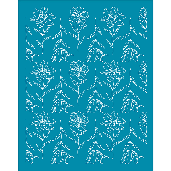 PandaHall Silk Screen Printing Stencil, for Painting on Wood, DIY Decoration T-Shirt Fabric, Flower Pattern, 100x127mm Nylon Flower Cyan
PandaHall Silk Screen Printing Stencil, for Painting on Wood, DIY Decoration T-Shirt Fabric, Flower Pattern, 100x127mm Nylon Flower Cyan