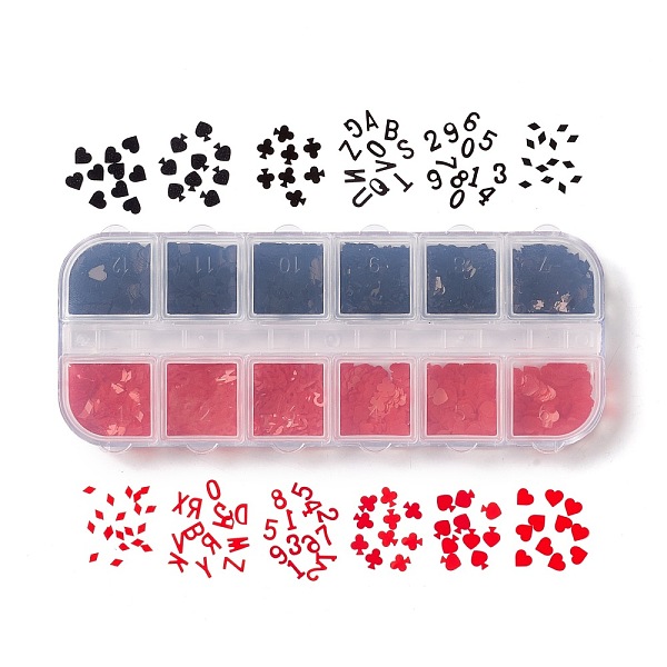 PandaHall PET Nail Sequins Care Decoration, Nail Art Decoration Accessories for Womenn, Playing Cards Shape & Letter & Number, Mixed Color...
PandaHall PET Nail Sequins Care Decoration, Nail Art Decoration Accessories for Womenn, Playing Cards Shape & Letter & Number, Mixed Color...