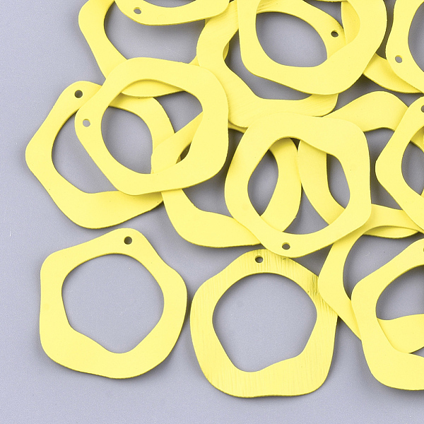 PandaHall Spray Painted Iron Pendants, Ring, Yellow, 36x35x1.5mm, Hole: 1mm Iron Ring Yellow
PandaHall Spray Painted Iron Pendants, Ring, Yellow, 36x35x1.5mm, Hole: 1mm Iron Ring Yellow