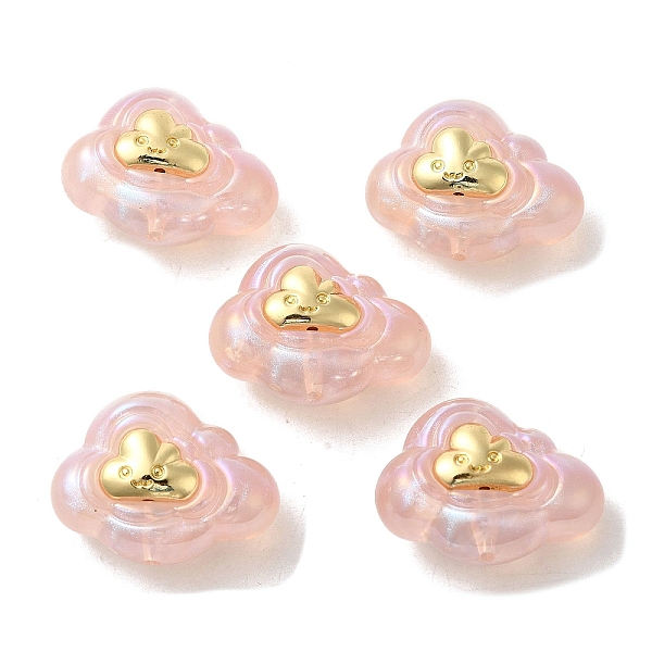 PandaHall Resin Cartoon Cloud Beads, with Golden Plated Alloy Smiling Face, Misty Rose, 22x29x15mm, Hole: 1.8mm Resin Cloud
PandaHall Resin Cartoon Cloud Beads, with Golden Plated Alloy Smiling Face, Misty Rose, 22x29x15mm, Hole: 1.8mm Resin Cloud