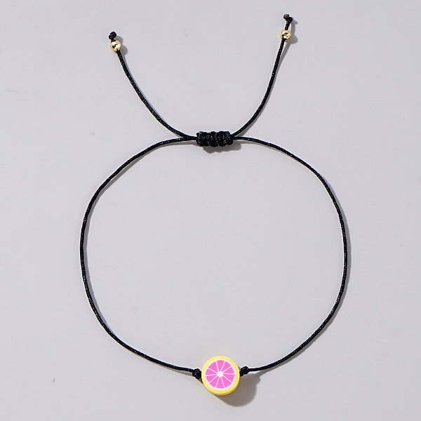 PandaHall Fruit Lemon Polymer Clay Braided Bead Bracelets, Adjustable Black Cotton Cord Bracelets for Women Polymer Clay Lemon
PandaHall Fruit Lemon Polymer Clay Braided Bead Bracelets, Adjustable Black Cotton Cord Bracelets for Women Polymer Clay Lemon