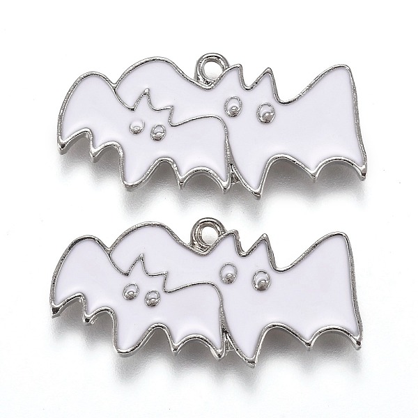PandaHall Halloween Theme Alloy Enamel Pendants, White Bat, Platinum, 13x27.5x1.5mm, Hole: 1.6mm Alloy+Enamel Bat White
PandaHall Halloween Theme Alloy Enamel Pendants, White Bat, Platinum, 13x27.5x1.5mm, Hole: 1.6mm Alloy+Enamel Bat White