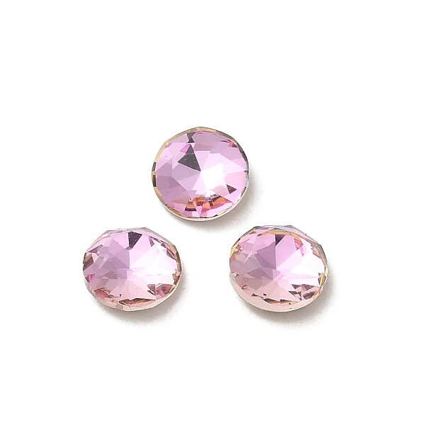PandaHall Glass Rhinestone Cabochons, Point Back & Back Plated, Faceted, Flat Round, Light Rose, 6x2.7mm Glass Rhinestone Flat Round Pink
PandaHall Glass Rhinestone Cabochons, Point Back & Back Plated, Faceted, Flat Round, Light Rose, 6x2.7mm Glass Rhinestone Flat Round Pink