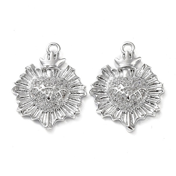 PandaHall Rack Plating Brass Micro Pave Cubic Zirconia Pendants, Sun, Real Platinum Plated, 19x15x4mm, Hole: 1.4mm Brass+Cubic Zirconia Sun..., Clear
PandaHall Rack Plating Brass Micro Pave Cubic Zirconia Pendants, Sun, Real Platinum Plated, 19x15x4mm, Hole: 1.4mm Brass+Cubic Zirconia Sun..., Clear