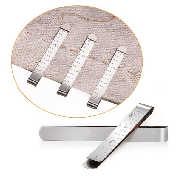 PandaHall Stainless Steel Sewing Clip Cloth Ruler, Hemming Clips, Hem Maker Ruler, Stainless Steel Color, 107x12x6mm Stainless Steel
PandaHall Stainless Steel Sewing Clip Cloth Ruler, Hemming Clips, Hem Maker Ruler, Stainless Steel Color, 107x12x6mm Stainless Steel