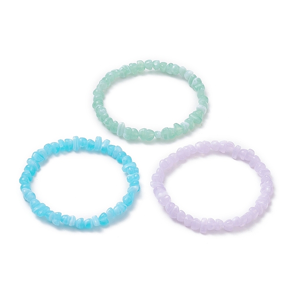 PandaHall 3Pcs 3 Color Acrylic Chips Beaded Stretch Bracelets Set, Mixed Color, Inner Diameter: 2-1/4 inch(5.8cm), 1Pc/color Acrylic..., Multicolor
PandaHall 3Pcs 3 Color Acrylic Chips Beaded Stretch Bracelets Set, Mixed Color, Inner Diameter: 2-1/4 inch(5.8cm), 1Pc/color Acrylic..., Multicolor