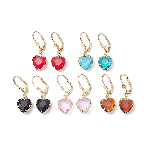 PandaHall Glass Leverback Earring, with Brass Finding, Heart, Mixed Color, 34x12.5mm Glass Heart Multicolor
PandaHall Glass Leverback Earring, with Brass Finding, Heart, Mixed Color, 34x12.5mm Glass Heart Multicolor