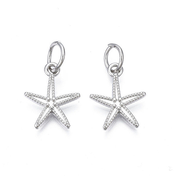 PandaHall Rack Plating Alloy Pendants, Cadmium Free & Lead Free, with Jump Rings, Star, Platinum, 18x14x2.5mm, Jump Ring: 8x1mm, 6mm inner...
PandaHall Rack Plating Alloy Pendants, Cadmium Free & Lead Free, with Jump Rings, Star, Platinum, 18x14x2.5mm, Jump Ring: 8x1mm, 6mm inner...