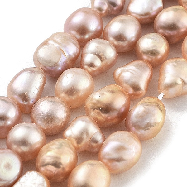 PandaHall Natural Cultured Freshwater Pearl Beads Strands, Two Sides Polished, Grade 3A+, Dark Salmon, 8~9mm, Hole: 0.5mm, about...
PandaHall Natural Cultured Freshwater Pearl Beads Strands, Two Sides Polished, Grade 3A+, Dark Salmon, 8~9mm, Hole: 0.5mm, about...