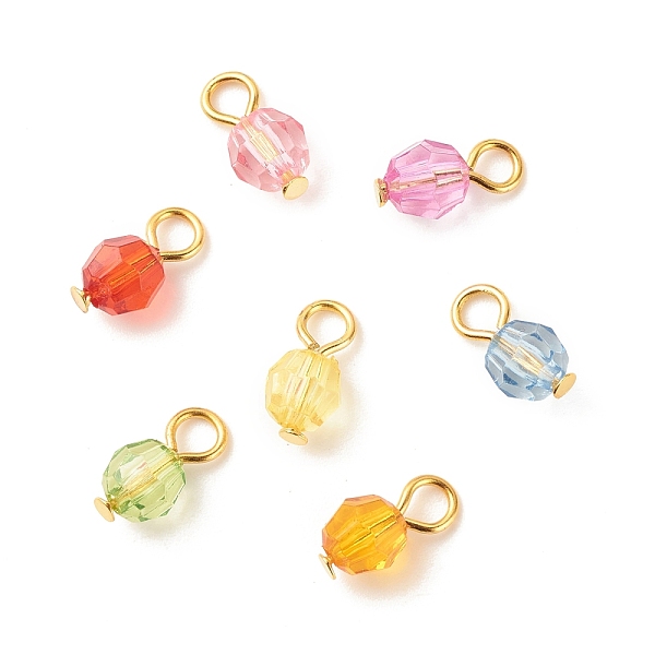 PandaHall Faceted Transparent Acrylic Charms, with Golden Tone Iron Findings, Round, Mixed Color, 11~11.5x5.5mm, Hole: 2.6mm Iron+Acrylic..., Multicolor
PandaHall Faceted Transparent Acrylic Charms, with Golden Tone Iron Findings, Round, Mixed Color, 11~11.5x5.5mm, Hole: 2.6mm Iron+Acrylic..., Multicolor