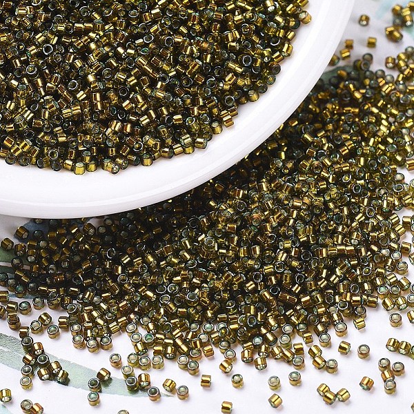 PandaHall MIYUKI Delica Beads, Cylinder, Japanese Seed Beads, 11/0, (DB0604) Dyed Silver Lined Golden Olive, 1.3x1.6mm, Hole: 0.8mm, about..., Gold
PandaHall MIYUKI Delica Beads, Cylinder, Japanese Seed Beads, 11/0, (DB0604) Dyed Silver Lined Golden Olive, 1.3x1.6mm, Hole: 0.8mm, about..., Gold