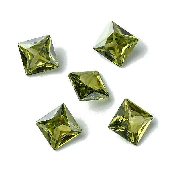 PandaHall Cubic Zirconia Cabochons, Point Back, Square, Olive Drab, 6x6x3mm Cubic Zirconia Square
PandaHall Cubic Zirconia Cabochons, Point Back, Square, Olive Drab, 6x6x3mm Cubic Zirconia Square