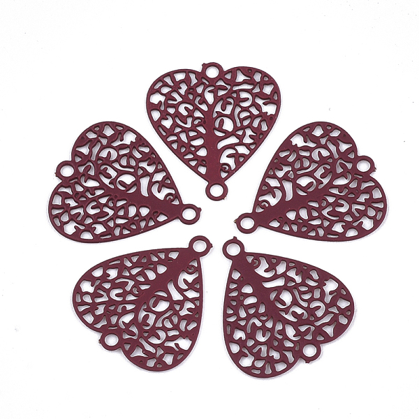 PandaHall 430 Stainless Steel Links connectors, Spray Painted, Etched Metal Embellishments, Heart with Tree, Brown, 14.5x13x0.5mm, Hole...
PandaHall 430 Stainless Steel Links connectors, Spray Painted, Etched Metal Embellishments, Heart with Tree, Brown, 14.5x13x0.5mm, Hole...