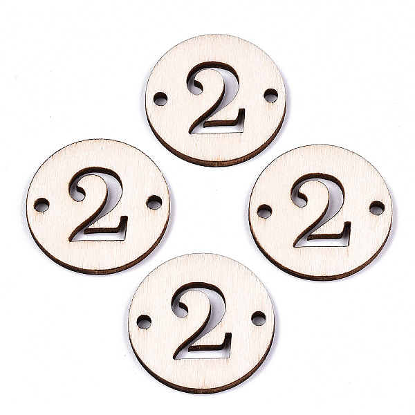 PandaHall Unfinished Natural Poplar Wood Links Connectors, Laser Cut, Flat Round with Number, Num.2, 29.5x2.5mm, Hole: 2.5mm Wood Number
PandaHall Unfinished Natural Poplar Wood Links Connectors, Laser Cut, Flat Round with Number, Num.2, 29.5x2.5mm, Hole: 2.5mm Wood Number