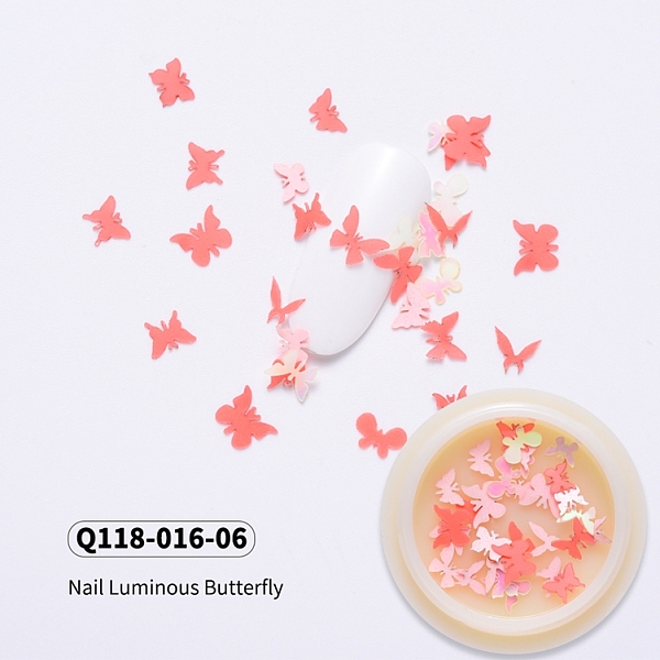 PandaHall Noctilucent Plastic Cabochons, Nail Art Decorations Accessories for Women, Mixed Butterfly, Pink, 3~5x4~7x0.1mm, 50pcs/box Plastic...
PandaHall Noctilucent Plastic Cabochons, Nail Art Decorations Accessories for Women, Mixed Butterfly, Pink, 3~5x4~7x0.1mm, 50pcs/box Plastic...