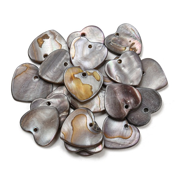 PandaHall Natural Freshwater Shell Pendants, Dyed, Heart Charms, Black, 17~17.5x17.5~19.5x2mm, Hole: 1.6~2mm Freshwater Shell Heart Black
PandaHall Natural Freshwater Shell Pendants, Dyed, Heart Charms, Black, 17~17.5x17.5~19.5x2mm, Hole: 1.6~2mm Freshwater Shell Heart Black