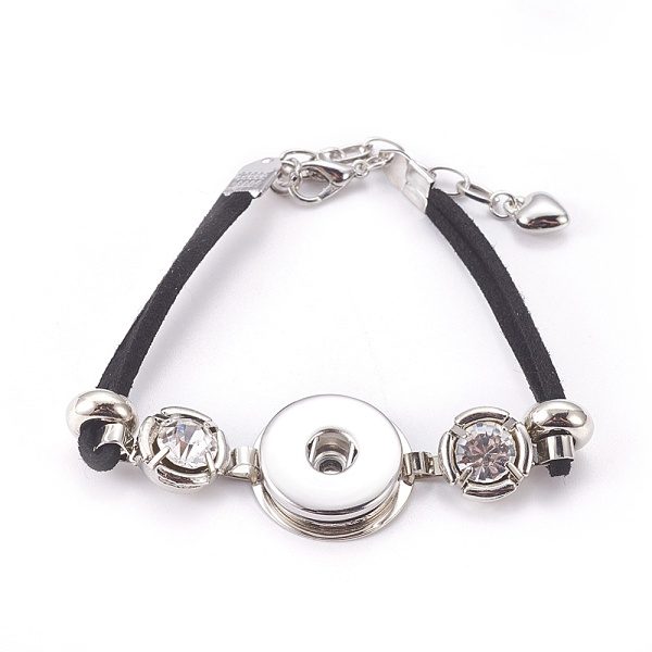 PandaHall Faux Suede Snap Bracelet Making, with Brass Snap Buttons, Acrylic Beads, Alloy Lobster Clasps, Iron Chains and Rhinestones, Black...
PandaHall Faux Suede Snap Bracelet Making, with Brass Snap Buttons, Acrylic Beads, Alloy Lobster Clasps, Iron Chains and Rhinestones, Black...