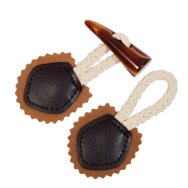 PandaHall Resin Button, PU Leather Thread Horn Toggle Button, Sewing Accessories, 1-Hole, Dyed, Triangle, Mixed Color, 45x150x15mm, 3 colors..., Multicolor
PandaHall Resin Button, PU Leather Thread Horn Toggle Button, Sewing Accessories, 1-Hole, Dyed, Triangle, Mixed Color, 45x150x15mm, 3 colors..., Multicolor