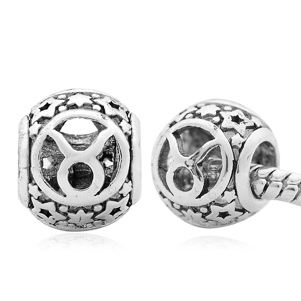 PandaHall Brass European Beads, Large Hole Beads, Cadmium Free & Nickel Free & Lead Free, Antique Silver, Hollow, Barrel with Twelve...
PandaHall Brass European Beads, Large Hole Beads, Cadmium Free & Nickel Free & Lead Free, Antique Silver, Hollow, Barrel with Twelve...
