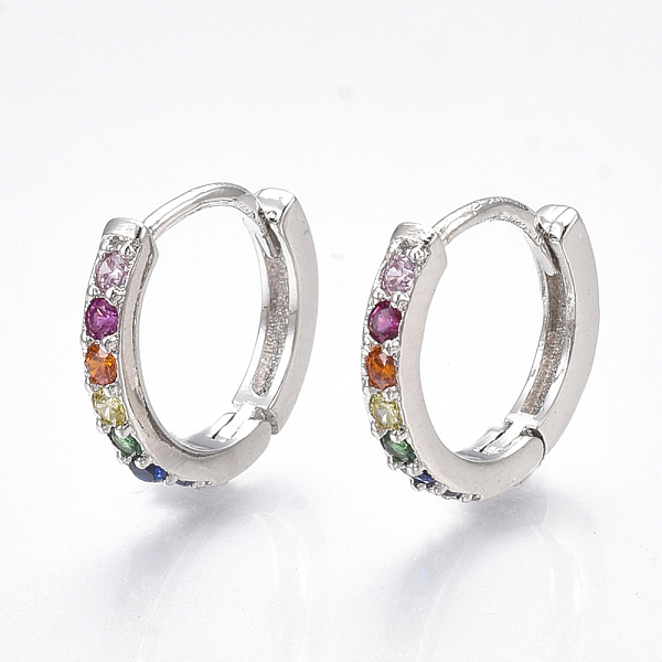 PandaHall Brass Micro Pave Cubic Zirconia Huggie Hoop Earrings, Ring, Real Platinum Plated, 2.5x14mm, Pin: 1mm Cubic Zirconia Ring
PandaHall Brass Micro Pave Cubic Zirconia Huggie Hoop Earrings, Ring, Real Platinum Plated, 2.5x14mm, Pin: 1mm Cubic Zirconia Ring
