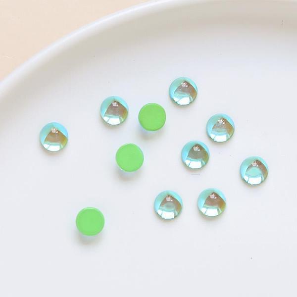 PandaHall Translucent Resin Cabochons, Water Ripple Half Round/Dome, Lawn Green, 6x3mm Resin Half Round
PandaHall Translucent Resin Cabochons, Water Ripple Half Round/Dome, Lawn Green, 6x3mm Resin Half Round