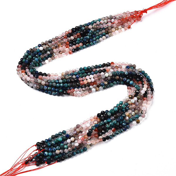 PandaHall Natural Mixed Gemstone Beads Strands, Round Beads, Faceted, 4x4mm, Hole: 0.6mm, about 104~108pcs/strand, 15.35''~15.75''(39~40cm)...
PandaHall Natural Mixed Gemstone Beads Strands, Round Beads, Faceted, 4x4mm, Hole: 0.6mm, about 104~108pcs/strand, 15.35''~15.75''(39~40cm)...