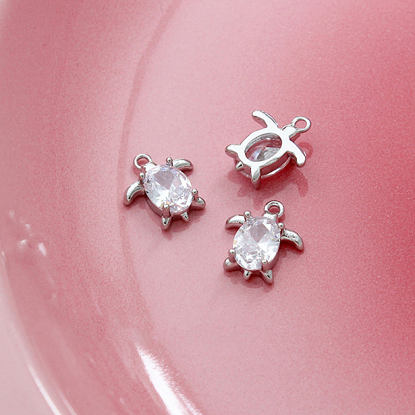 PandaHall Brass Crystal Rhinestone Pendants, Platinum, Tortoise, 13x11mm Brass+Rhinestone Tortoise Clear
PandaHall Brass Crystal Rhinestone Pendants, Platinum, Tortoise, 13x11mm Brass+Rhinestone Tortoise Clear