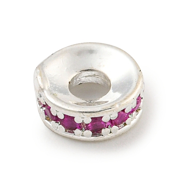 PandaHall Brass Cubic Zirconia Spacer Beads, Long-Lasting Plated, Lead Free & Cadmium Free, Rondelle, Fuchsia, 6x2mm, Hole: 2mm Brass+Cubic..., Pink
PandaHall Brass Cubic Zirconia Spacer Beads, Long-Lasting Plated, Lead Free & Cadmium Free, Rondelle, Fuchsia, 6x2mm, Hole: 2mm Brass+Cubic..., Pink