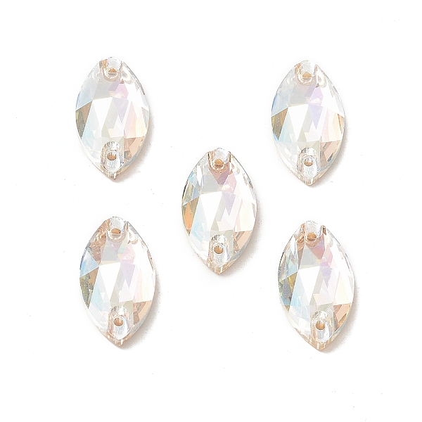 PandaHall Horse Eye Shape Sew on Rhinestone, K5 Glass Rhinestone, 2-Hole Link, Plated Flat Back, Sewing Craft Decoration, Crystal, 18x9x5mm..., Clear
PandaHall Horse Eye Shape Sew on Rhinestone, K5 Glass Rhinestone, 2-Hole Link, Plated Flat Back, Sewing Craft Decoration, Crystal, 18x9x5mm..., Clear