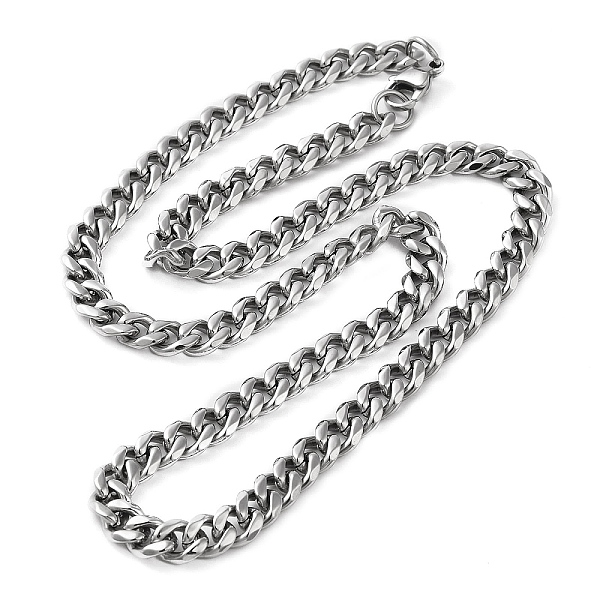PandaHall 304 Stainless Steel Cuban Link Chain Necklace for Men Women, Stainless Steel Color, 20.00 inch(50.8cm) 304 Stainless Steel
PandaHall 304 Stainless Steel Cuban Link Chain Necklace for Men Women, Stainless Steel Color, 20.00 inch(50.8cm) 304 Stainless Steel