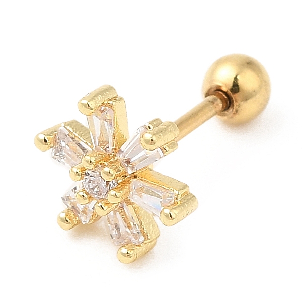 PandaHall Brass Micro Pave Clear Cubic Zirconia Stud Earrings, with 316 Stainless Steel Pin and Ear Nut, Flower, Golden, 7.5x6.5mm 316...
PandaHall Brass Micro Pave Clear Cubic Zirconia Stud Earrings, with 316 Stainless Steel Pin and Ear Nut, Flower, Golden, 7.5x6.5mm 316...