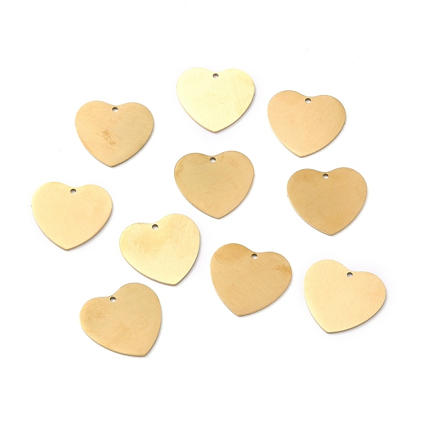 PandaHall Ion Plating(IP) 304 Stainless Steel Pendants, Double Side Drawbench, Stamping Blank Tag, Heart, Golden, 23.5x25x1mm, Hole: 1.6mm...
PandaHall Ion Plating(IP) 304 Stainless Steel Pendants, Double Side Drawbench, Stamping Blank Tag, Heart, Golden, 23.5x25x1mm, Hole: 1.6mm...