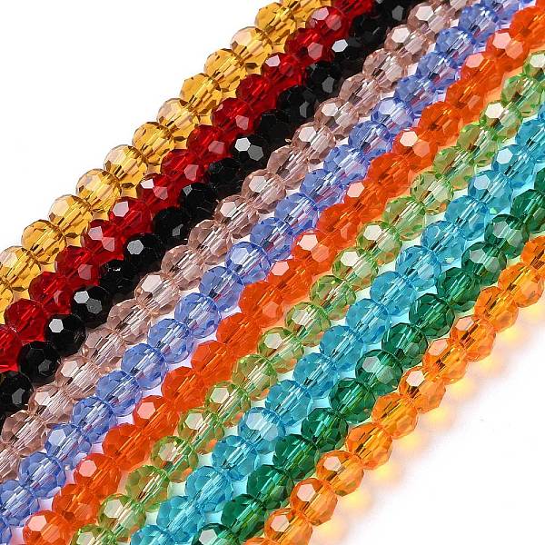 PandaHall Transparent Glass Beads Strands, Faceted, Round, Mixed Color, 6mm, Hole: 1.2mm, about 96pcs/strand, 20.47''(52cm) Glass Round..., Multicolor
PandaHall Transparent Glass Beads Strands, Faceted, Round, Mixed Color, 6mm, Hole: 1.2mm, about 96pcs/strand, 20.47''(52cm) Glass Round..., Multicolor