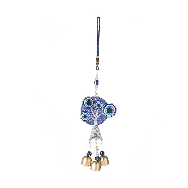 PandaHall Handmade Lampwork Evil Eye Wind Chines, with Resin Rhinestone, Iron Iron Bell, Resin Bead, Enamel and Nylon Wire, Tree, Blue...
PandaHall Handmade Lampwork Evil Eye Wind Chines, with Resin Rhinestone, Iron Iron Bell, Resin Bead, Enamel and Nylon Wire, Tree, Blue...