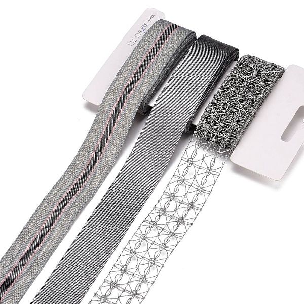 PandaHall 9 Yards 3 Styles Polyester Ribbon, for DIY Handmade Craft, Hair Bowknots and Gift Decoration, Black/Gray Color Palette, Gray...
PandaHall 9 Yards 3 Styles Polyester Ribbon, for DIY Handmade Craft, Hair Bowknots and Gift Decoration, Black/Gray Color Palette, Gray...
