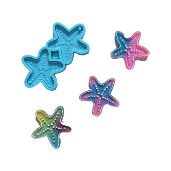 PandaHall Starfish Shape Pendant Silicone Molds, Resin Casting Molds, for UV Resin & Epoxy Resin Jewelry Making, Sky Blue, 80x41.5x4.5mm...
PandaHall Starfish Shape Pendant Silicone Molds, Resin Casting Molds, for UV Resin & Epoxy Resin Jewelry Making, Sky Blue, 80x41.5x4.5mm...