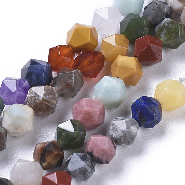 PandaHall Natural Mixed Gemstone Beads Strands, Star Cut Round Beads, Faceted, 8mm, Hole: 0.8mm, about 48pcs/strand, 15.35 inch(39cm) Mixed...
PandaHall Natural Mixed Gemstone Beads Strands, Star Cut Round Beads, Faceted, 8mm, Hole: 0.8mm, about 48pcs/strand, 15.35 inch(39cm) Mixed...