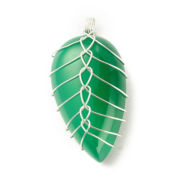 PandaHall Natural Green Onyx Agate Pendants, with Silver Tone Eco-Friendly Copper Wire Wrapped, Teardrop, 32~33x15~17.5x8~9mm, Hole...
PandaHall Natural Green Onyx Agate Pendants, with Silver Tone Eco-Friendly Copper Wire Wrapped, Teardrop, 32~33x15~17.5x8~9mm, Hole...
