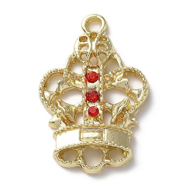 PandaHall Rack Plating Light Gold Alloy Rhinestone Pendants, Long-Lasting Plated, Crown Charm, Siam, 24x16x3mm, Hole: 1.8mm Alloy+Rhinestone..., Red
PandaHall Rack Plating Light Gold Alloy Rhinestone Pendants, Long-Lasting Plated, Crown Charm, Siam, 24x16x3mm, Hole: 1.8mm Alloy+Rhinestone..., Red