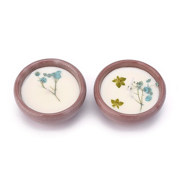 PandaHall SaddleBrown Porcelain Candles, Bowl Shaped Smokeless Decorations, with Dryed Flowers, the Box only for Protection, No Supply Again..., Green
PandaHall SaddleBrown Porcelain Candles, Bowl Shaped Smokeless Decorations, with Dryed Flowers, the Box only for Protection, No Supply Again..., Green