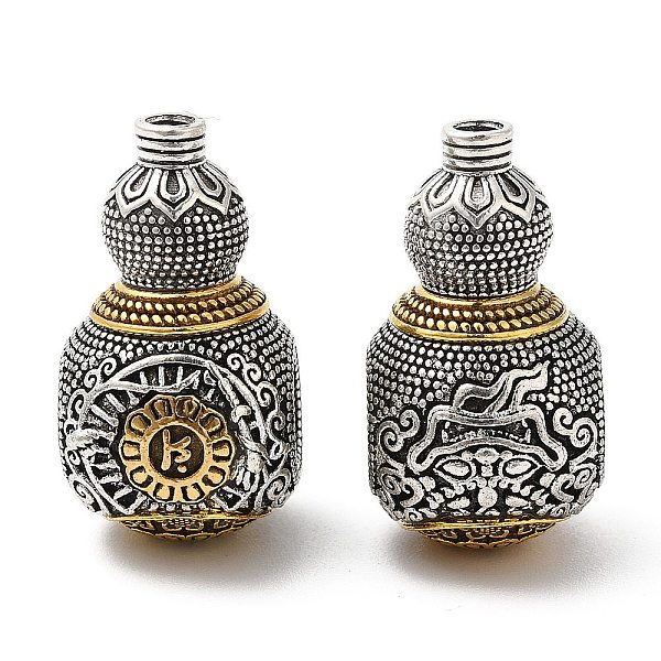PandaHall Rack Plating Tibetan Style Alloy 3 Hole Guru Beads, T-Drilled Beads, Gourd, Cadmium Free & Lead Free, Antique Silver & Antique...
PandaHall Rack Plating Tibetan Style Alloy 3 Hole Guru Beads, T-Drilled Beads, Gourd, Cadmium Free & Lead Free, Antique Silver & Antique...