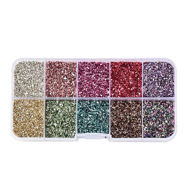 PandaHall 10 Grid Electroplate Glass Chip Beads, Nail Art Decoration Accessories, No Hole, Mixed Color, 1~3x1~2x0.5~1.5mm Glass Chip..., Multicolor
PandaHall 10 Grid Electroplate Glass Chip Beads, Nail Art Decoration Accessories, No Hole, Mixed Color, 1~3x1~2x0.5~1.5mm Glass Chip..., Multicolor