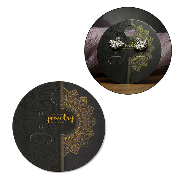 PandaHall 100Pcs Paper Jewelry Display Cards, for Earrings Display, Round, Gray, 5x0.05cm Paper Round Gray
PandaHall 100Pcs Paper Jewelry Display Cards, for Earrings Display, Round, Gray, 5x0.05cm Paper Round Gray