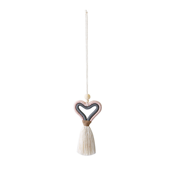 PandaHall Cotton Tassel Pendant Decorations, Braided Heart Hanging Ornament, Pink, 33.5~36x6.5~7.8cm Cotton Heart Pink
PandaHall Cotton Tassel Pendant Decorations, Braided Heart Hanging Ornament, Pink, 33.5~36x6.5~7.8cm Cotton Heart Pink