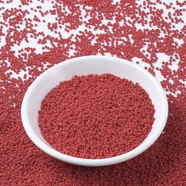 PandaHall MIYUKI Round Rocailles Beads, Japanese Seed Beads, 11/0, (RR408) Opaque Red, 2x1.3mm, Hole: 0.8mm, about 1111pcs/10g Glass Red
PandaHall MIYUKI Round Rocailles Beads, Japanese Seed Beads, 11/0, (RR408) Opaque Red, 2x1.3mm, Hole: 0.8mm, about 1111pcs/10g Glass Red