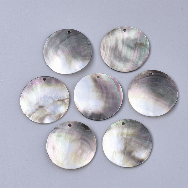 PandaHall Black Lip Shell Pendants, Flat Round, Gainsboro, 30x1~2mm, Hole: 1.6mm Black Lip Shell Flat Round Gray
PandaHall Black Lip Shell Pendants, Flat Round, Gainsboro, 30x1~2mm, Hole: 1.6mm Black Lip Shell Flat Round Gray