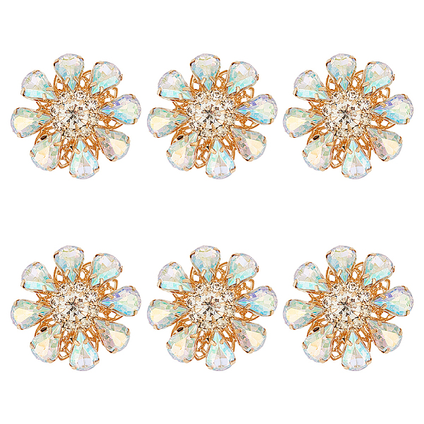 PandaHall 6Pcs Acrylic Rhinestone Buttons, with Brass Findings, Flower, Crystal AB, 26x12mm, Hole: 1.2mm Acrylic Rhinestone Flower Clear
PandaHall 6Pcs Acrylic Rhinestone Buttons, with Brass Findings, Flower, Crystal AB, 26x12mm, Hole: 1.2mm Acrylic Rhinestone Flower Clear