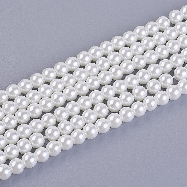 PandaHall Eco-Friendly Dyed Glass Pearl Round Bead Strands, Cotton Cord Threaded, White, 6mm, Hole: 1.2~1.5mm, about 72pcs/strand, 15 inch...
PandaHall Eco-Friendly Dyed Glass Pearl Round Bead Strands, Cotton Cord Threaded, White, 6mm, Hole: 1.2~1.5mm, about 72pcs/strand, 15 inch...
