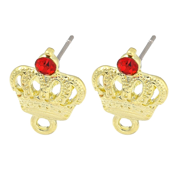 PandaHall Rack Plating Alloy Stud Earring Finding, Cadmium Free & Nickel Free & Lead Free, Crown, Siam, 15.5x11.5mm, Hole: 1.6mm, Pin..., Red
PandaHall Rack Plating Alloy Stud Earring Finding, Cadmium Free & Nickel Free & Lead Free, Crown, Siam, 15.5x11.5mm, Hole: 1.6mm, Pin..., Red